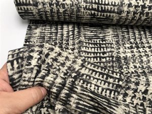 Viscose strik - blød, rillet, og med fine tern